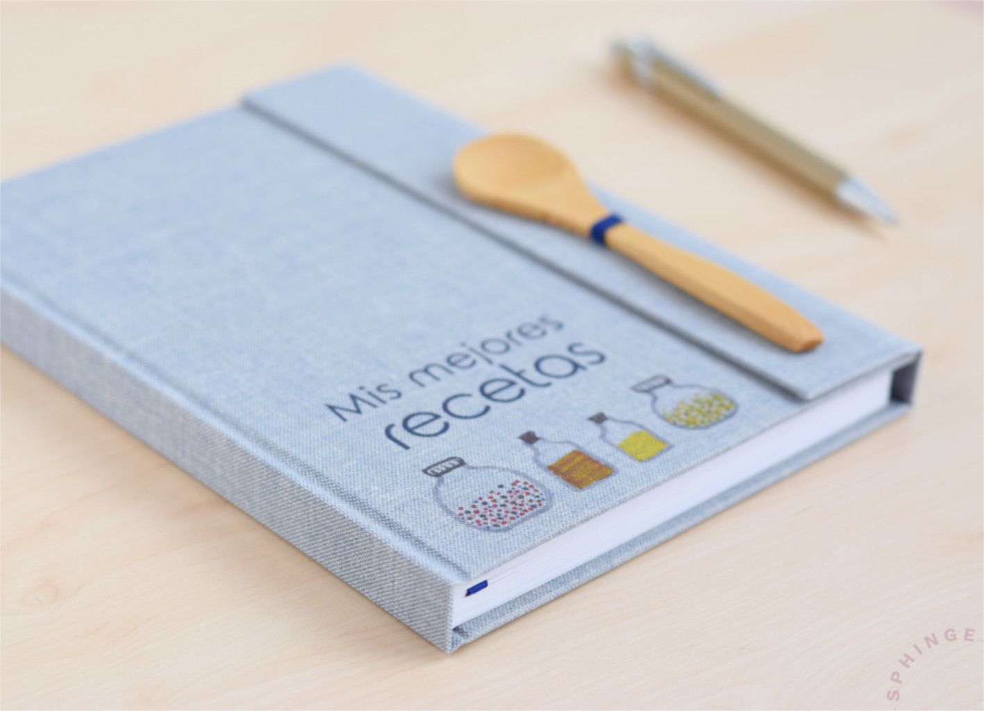 Recetario de cocina A5 | Cierre solapa + cuchara | Edición limitada - Imagen 4
