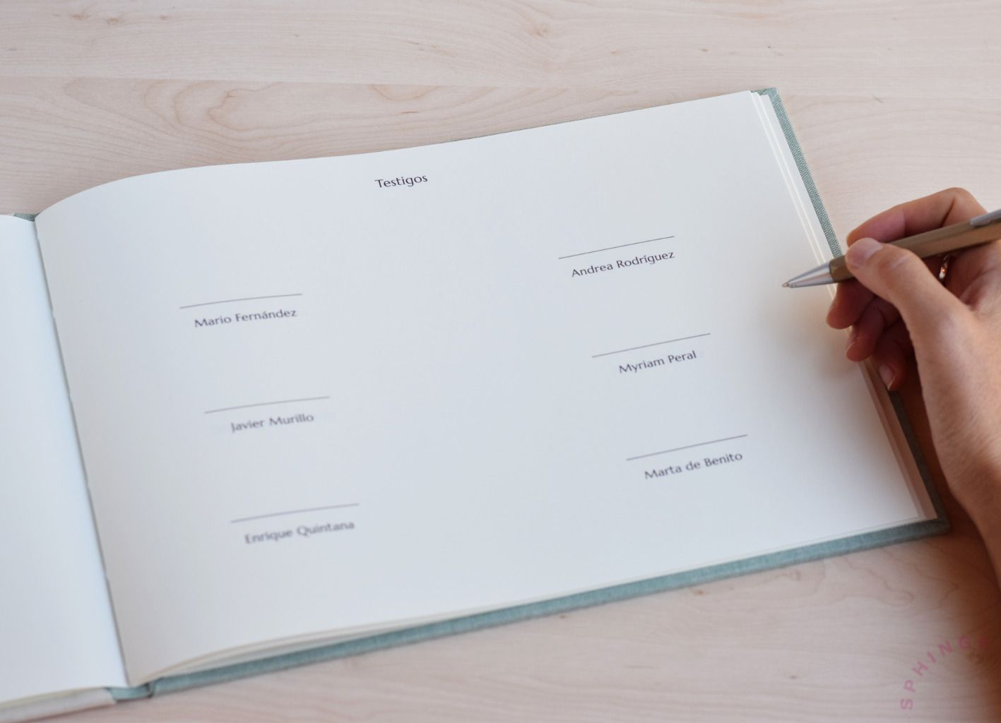 Libro de testigos boda A5 A4 | Personalizado | 24 hojas - Imagen 5