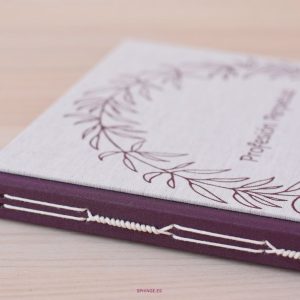 Cuaderno orla vegetal personalizado | 40 hojas papel blanco o reciclado | 22x22