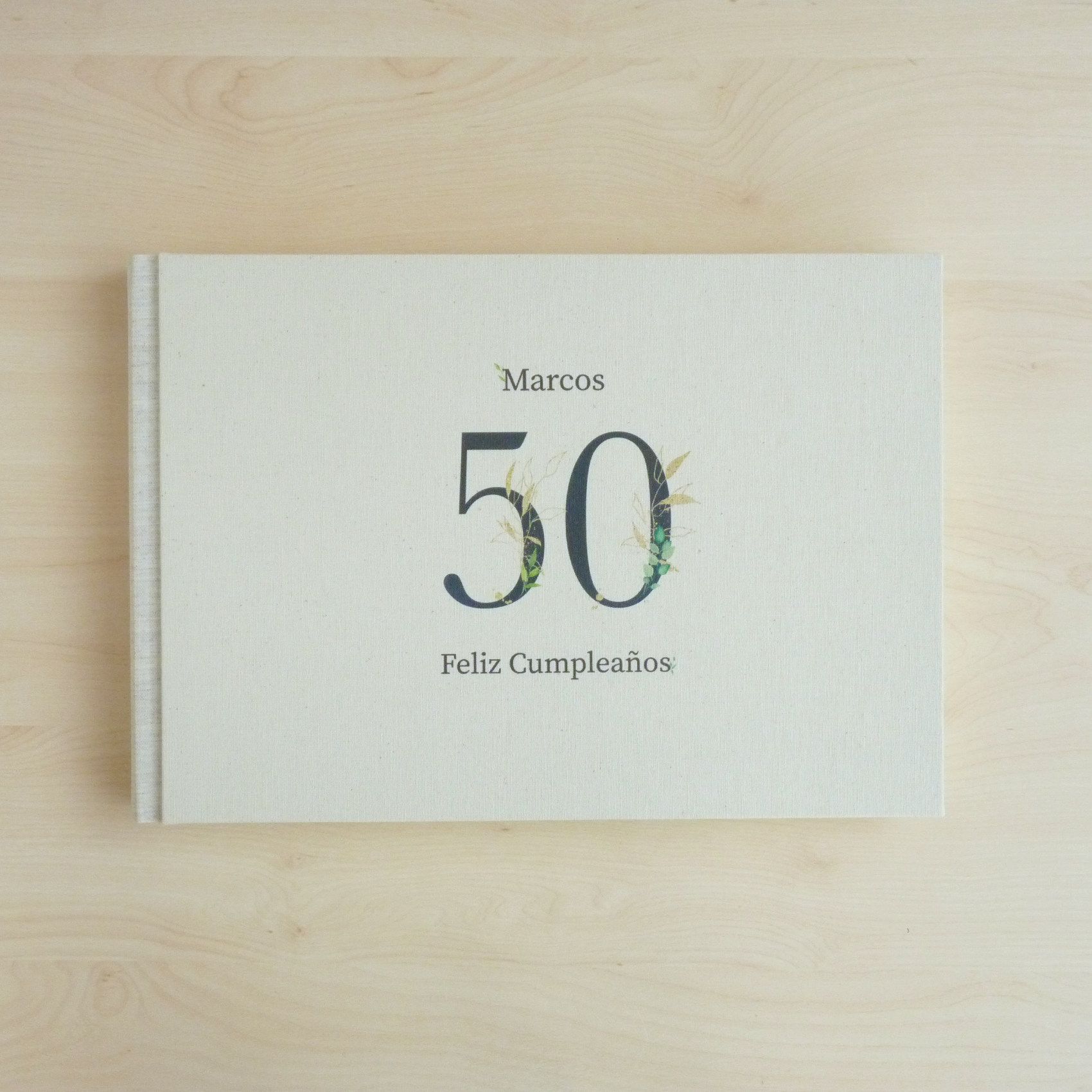 Álbum de Aniversario Cumpleaños 22x32 | Personalizado | 30 hojas