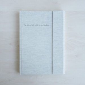 Cuaderno de notas con solapa | Personalizado | 120 hojas 18x25