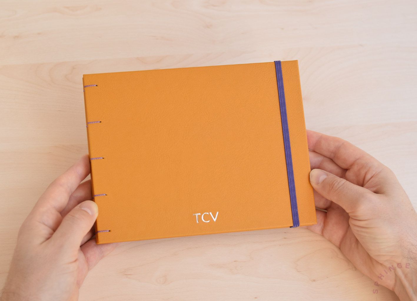 Cuaderno de acuarela A5 | Personalizado con iniciales | Papel 300g - Imagen 2