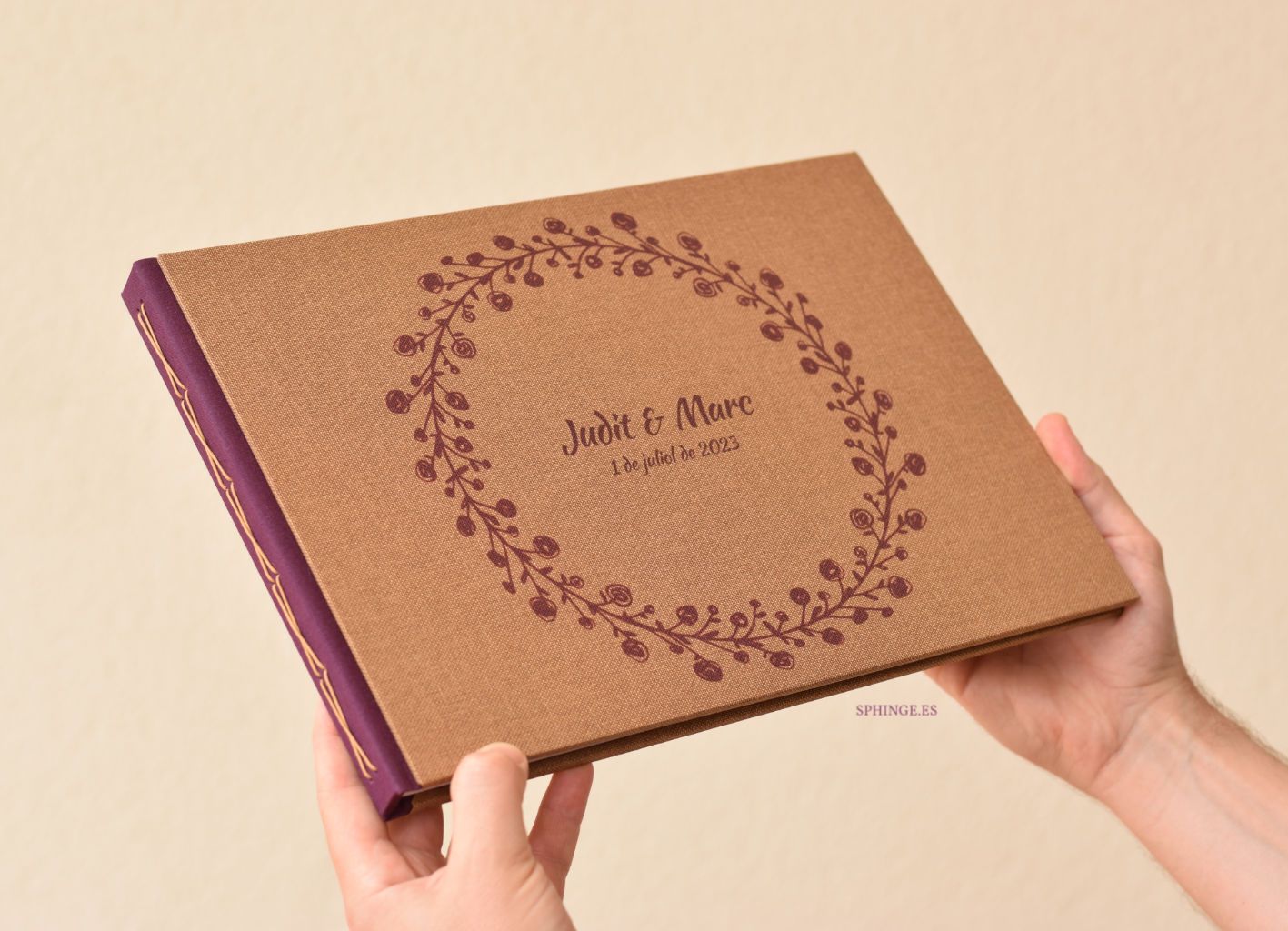 Libro de firmas guirnalda A5 A4 | Personalizado | 40 hojas | Varios colores - Imagen 7