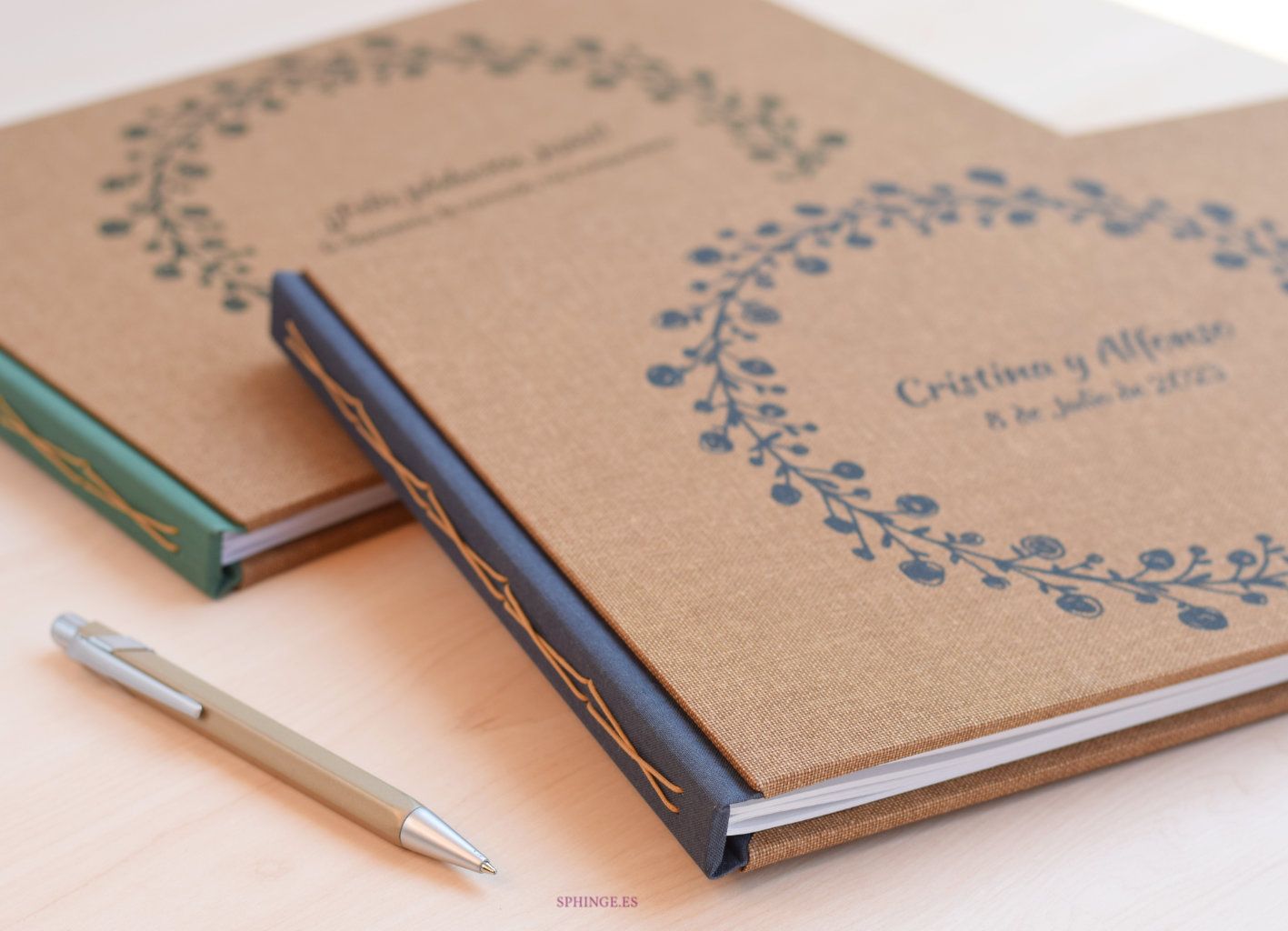 Libro de firmas guirnalda A5 A4 | Personalizado | 40 hojas | Varios colores - Imagen 4