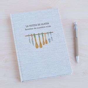 Recetario A5 Palas de madera | Personalizado | 100 hojas