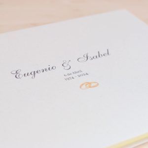 Álbum clásico de fotos y firmas Boda | Personalizado | A4 24 hojas