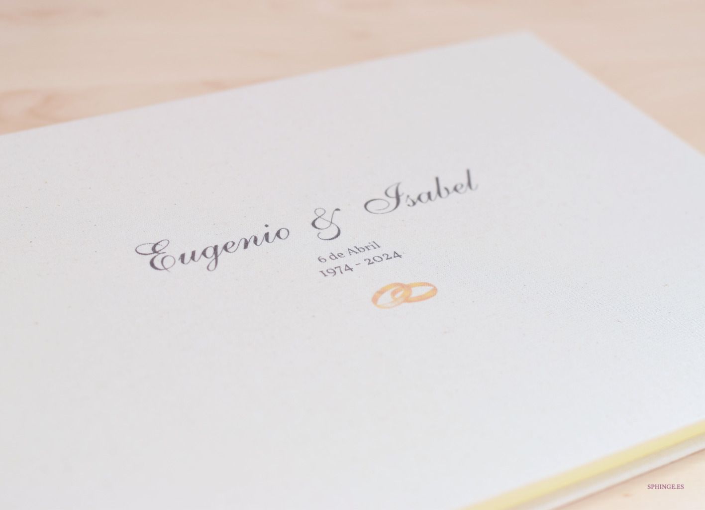 Álbum clásico de fotos y firmas Boda | Personalizado | A4 24 hojas - Imagen 2