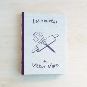 Recetario personalizado para pegar fotos