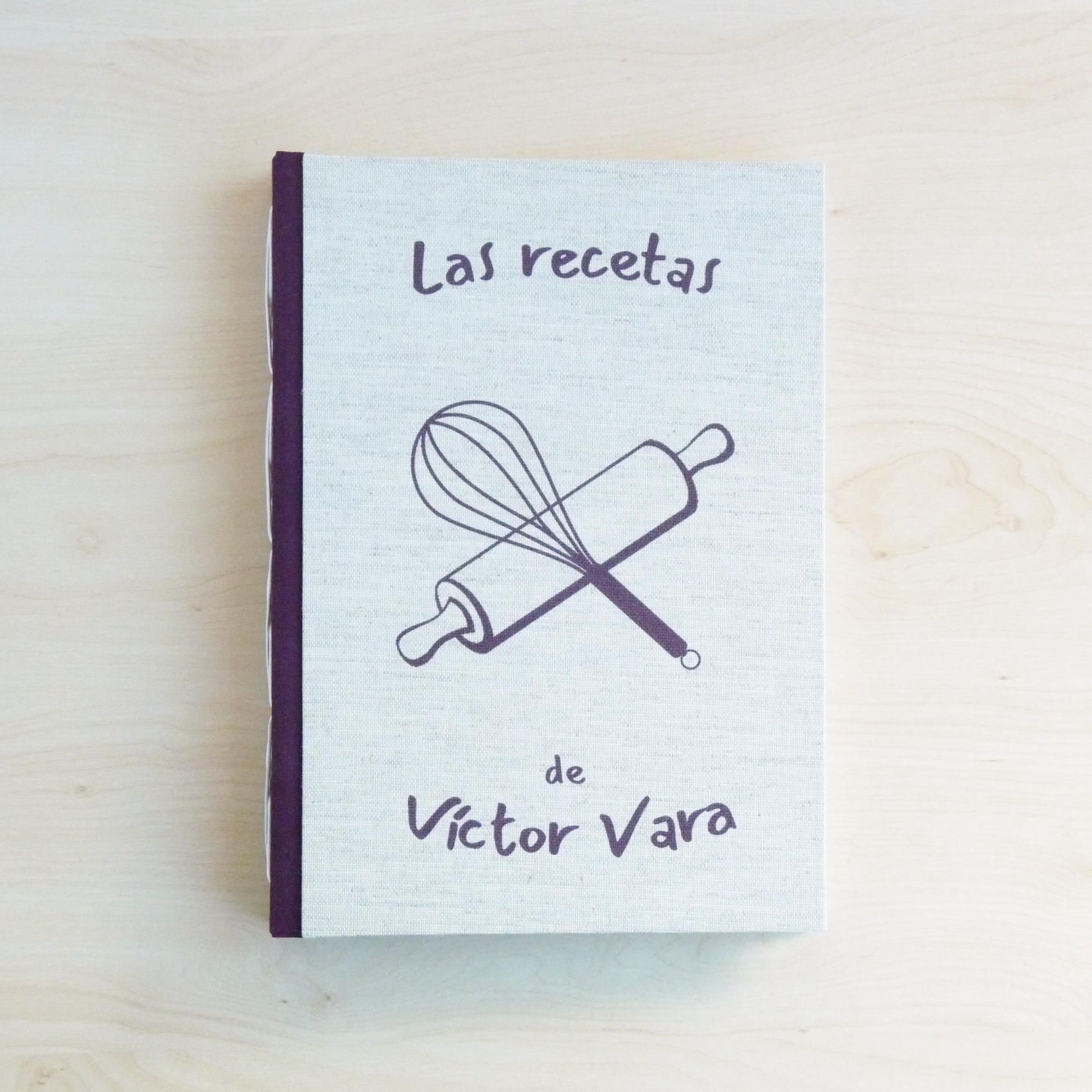 Recetario personalizado para pegar fotos