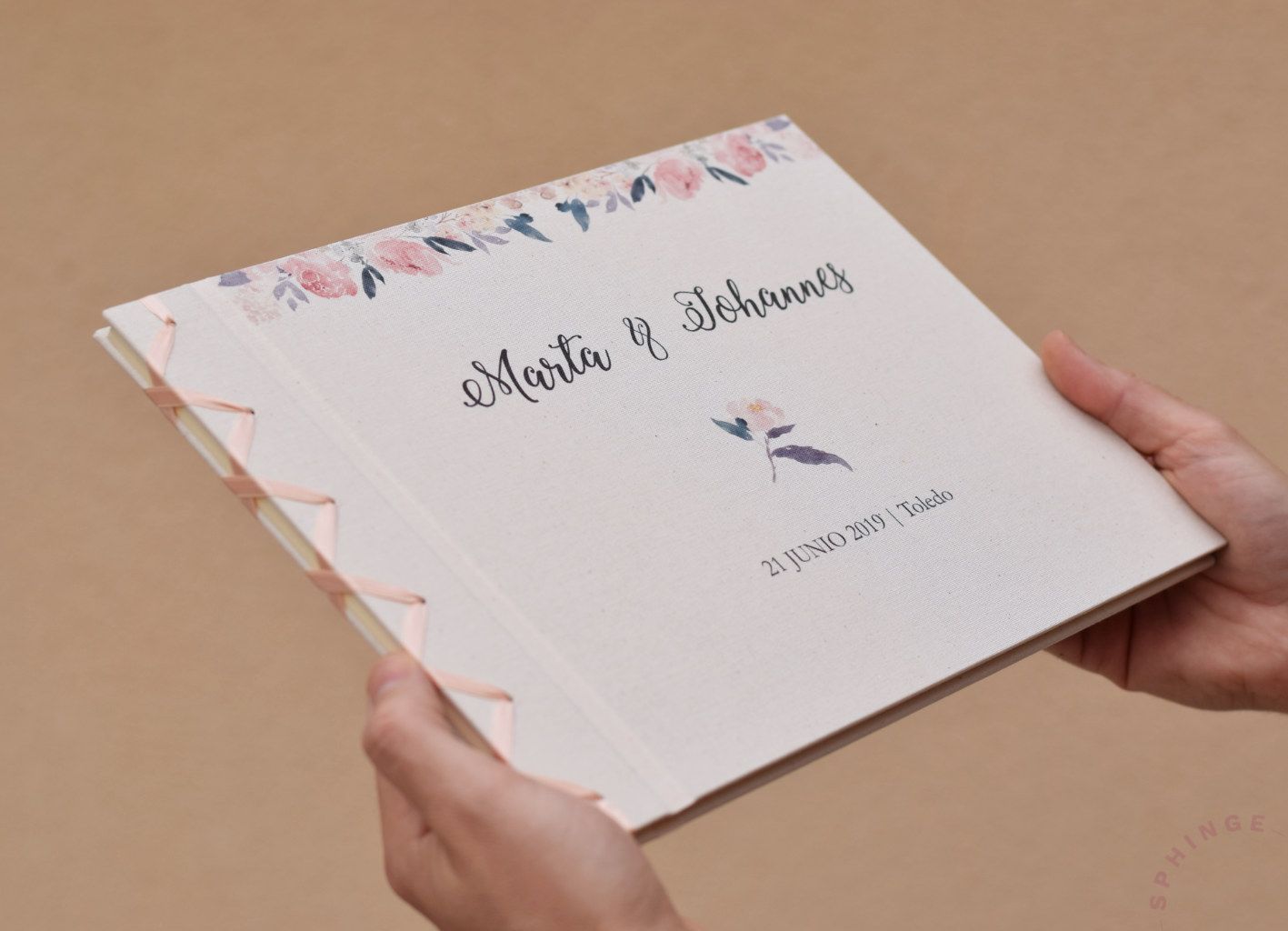 Libro de firmas Japonesa con tu diseño o foto | 40 hojas Papel 120g | 23x32 cm - Imagen 5