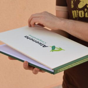 Libro de firmas Costura vista con tu diseño o foto | 40 hojas