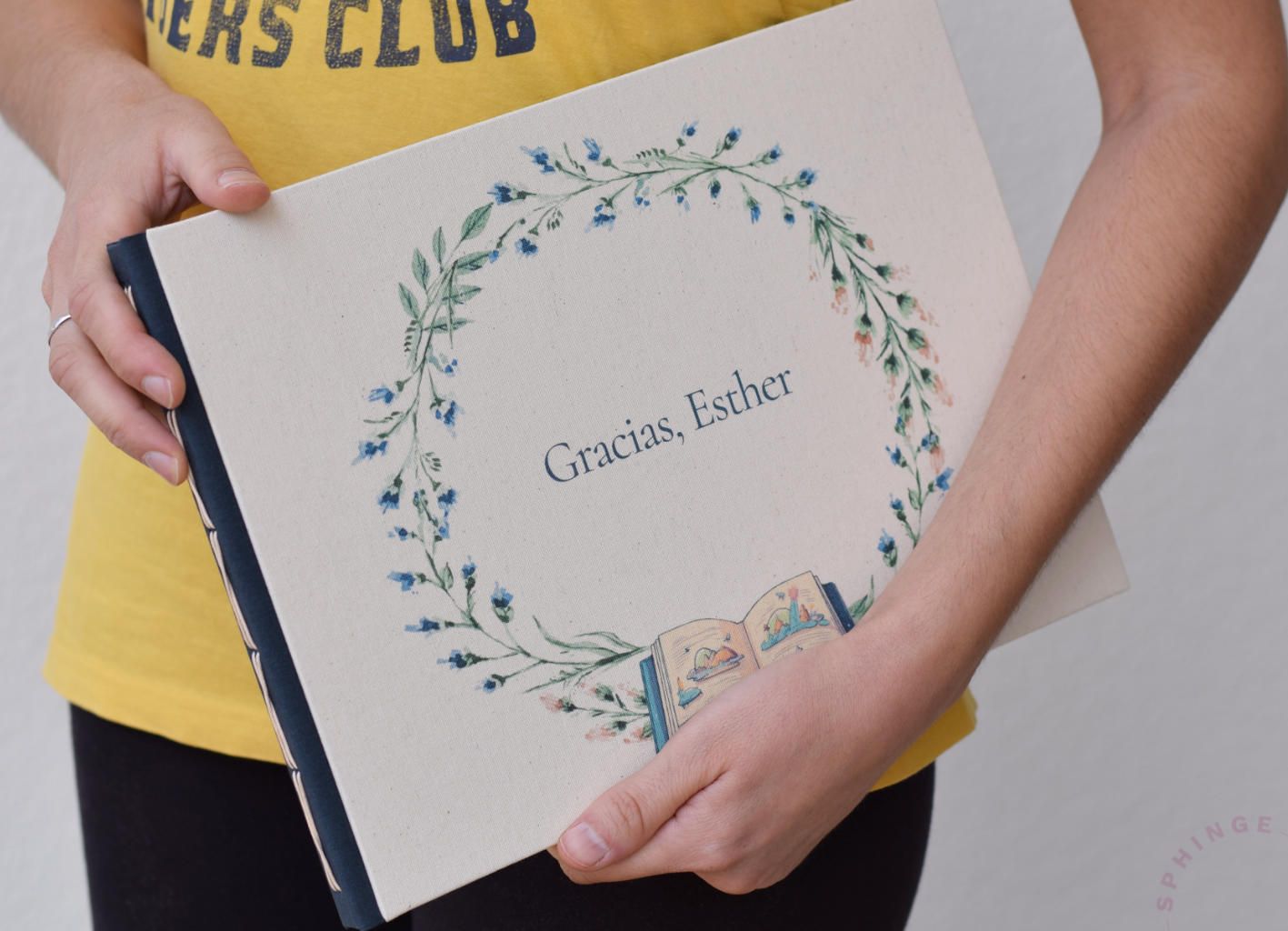 Libro de firmas Costura vista con tu diseño o foto | 40 hojas Papel 120g | A4 A5 - Imagen 7