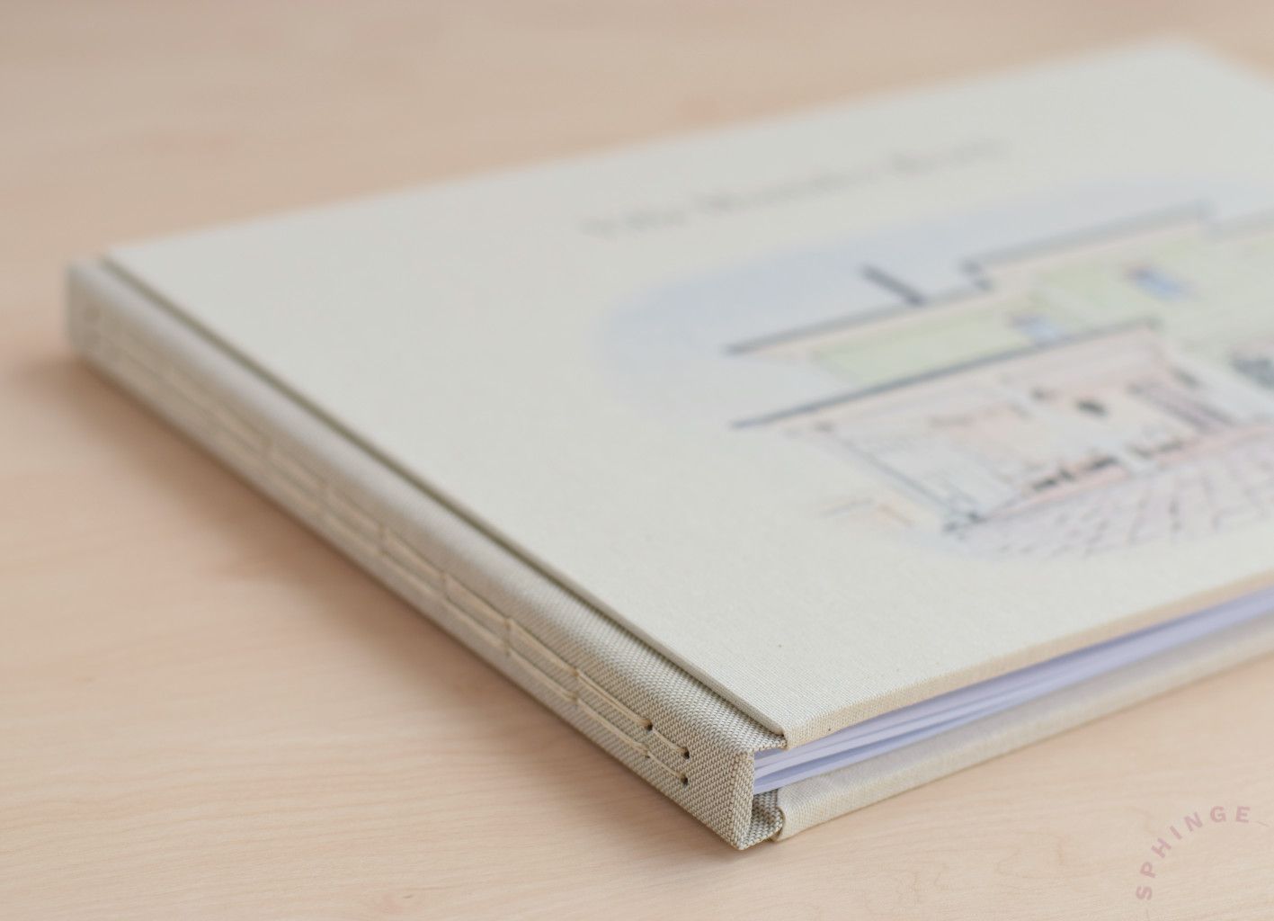 Libro de firmas Costura vista con tu diseño o foto | 40 hojas Papel 120g | A4 A5 - Imagen 4