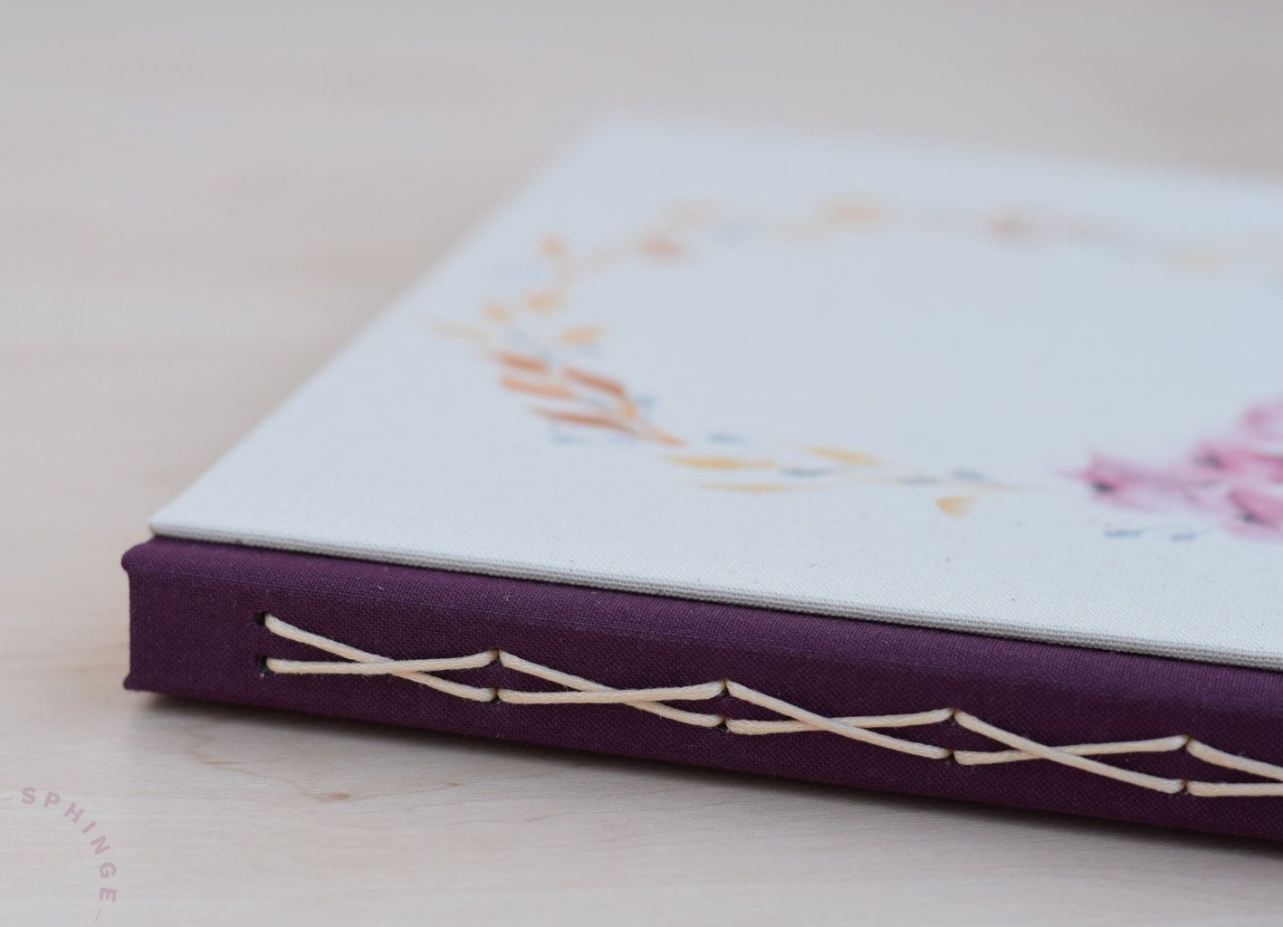 Libro de firmas corona flores A5 A4 | Personalizado | 40 hojas | Papel 120g - Imagen 7