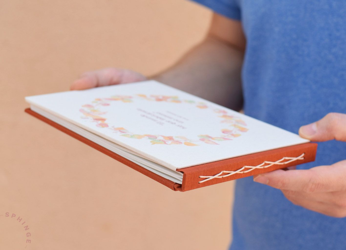 Libro de firmas Hiedra A5 A4 | Personalizado | 40 Hojas | Papel 120g - Imagen 6