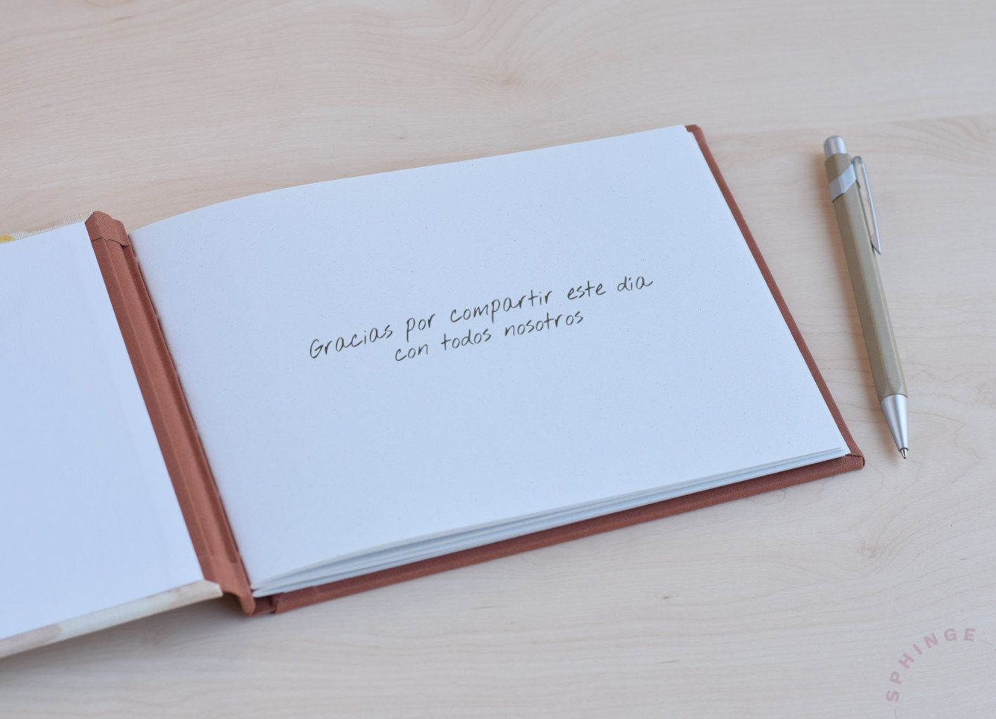 Libro de firmas pétalos A5 A4 | Personalizado | 40 hojas | Papel 120g - Imagen 5