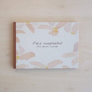 Libro de firmas pétalos A5 A4 | Personalizado | 40 hojas | Papel 120g