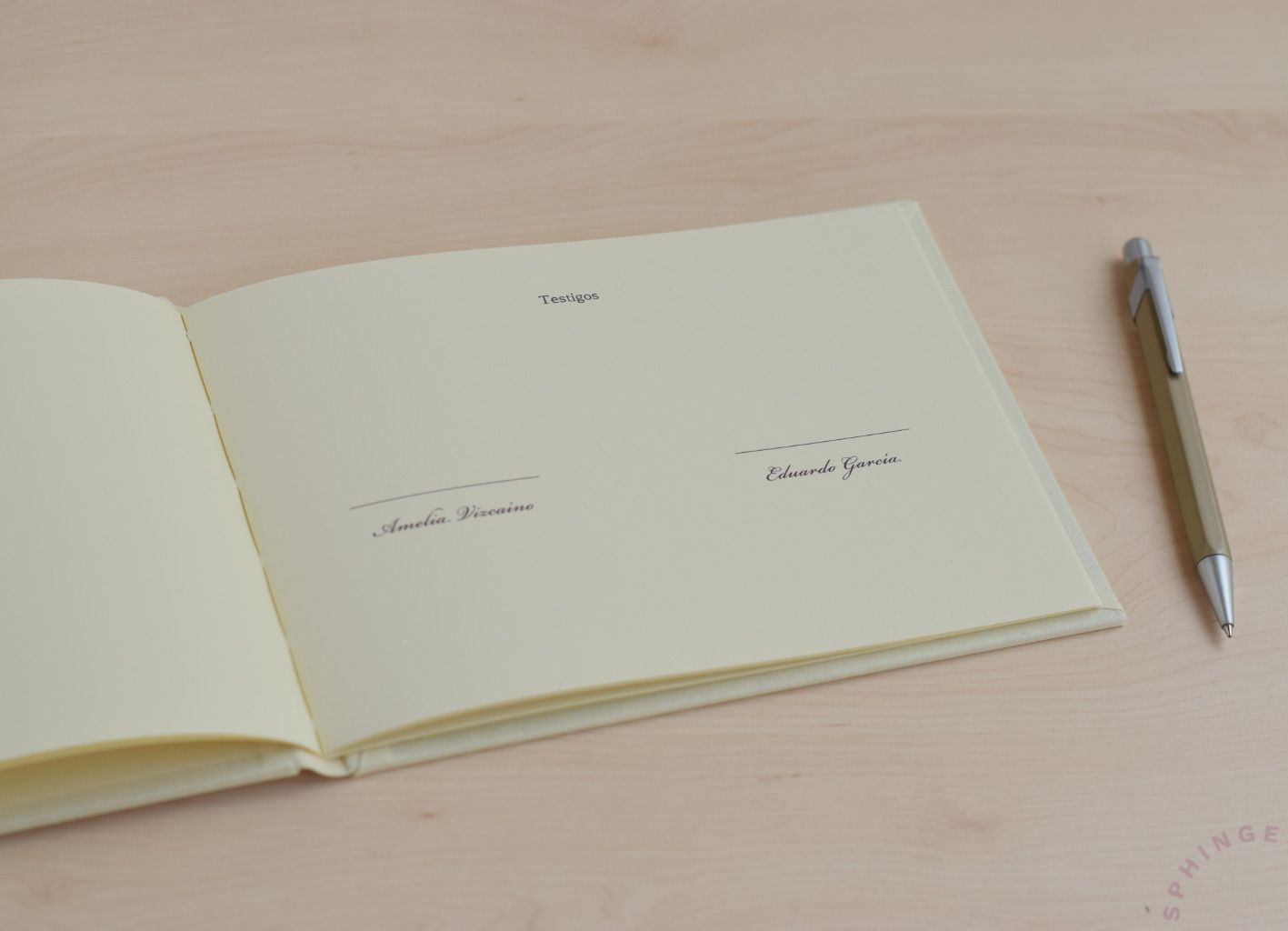 Libro de testigos personalizado | 16 hojas | Papel 180g | A5 15x21 - Imagen 6