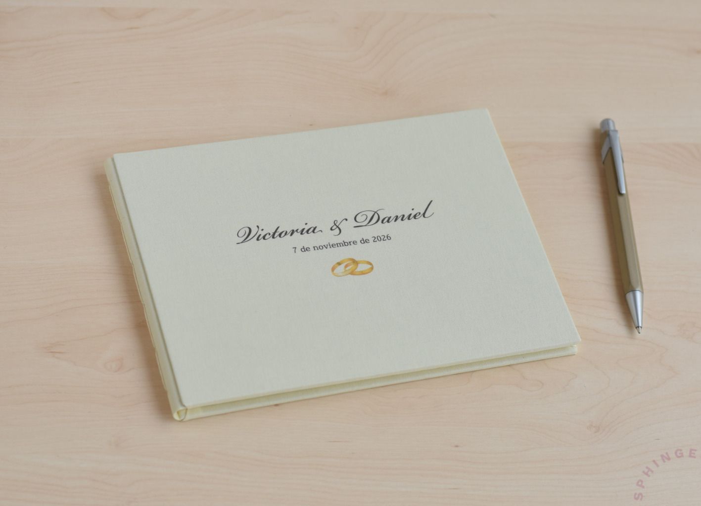 Libro de testigos personalizado | 16 hojas | Papel 180g | A5 15x21 - Imagen 3