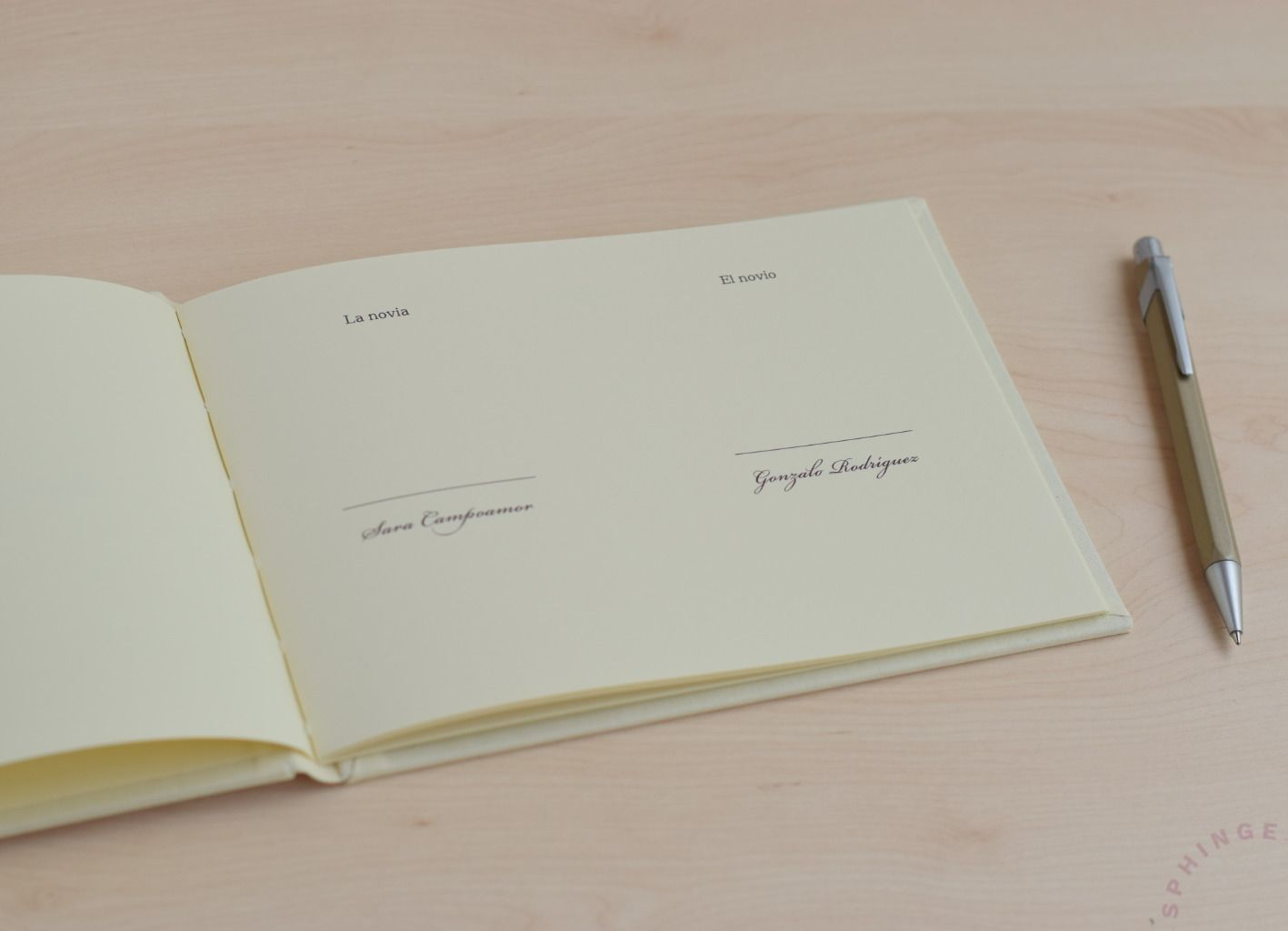 Libro de testigos personalizado | 16 hojas | Papel 180g | A5 15x21 - Imagen 5