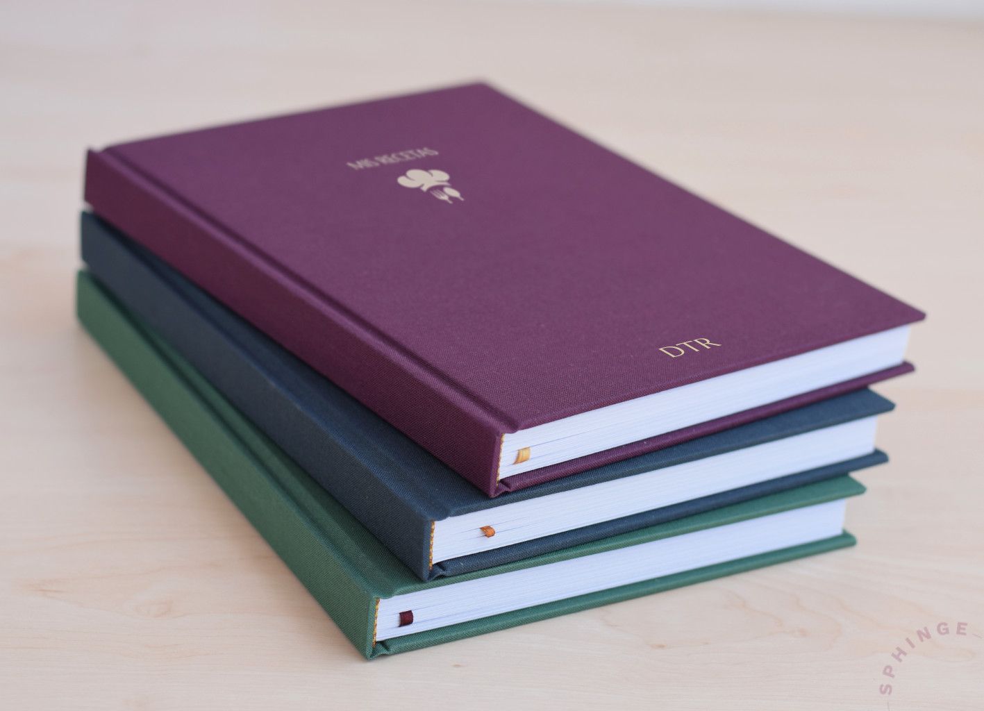 Cuaderno de recetas personalizado con iniciales | 3 colores | 100 hojas A5 15x21 - Imagen 3